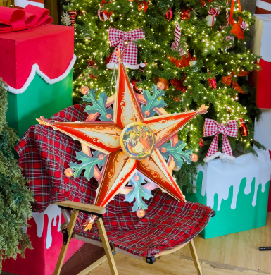 [75CM] NS005 - Lồng Đèn Ngôi Sao Cỡ Lớn Phong Cách Vintage - TAYTA